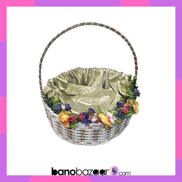 Amazon.com: Wood Chips Hand-held Flower Basket Bouquet Packaging Material  Flower Decoration Basket Balcony Living Room Handmade Potted Flower Basket  Ornaments : Patio, Lawn & Garden