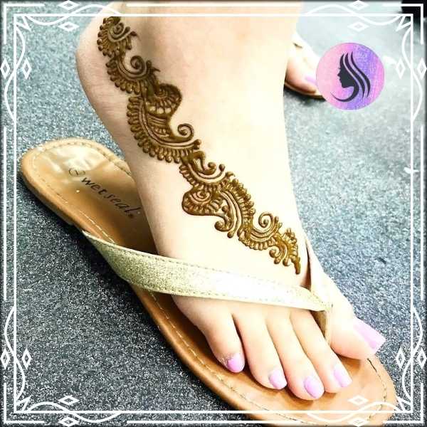 Mehndi Henna Free Designs for Feet Single Strip – Bano Bazaar – Online ...