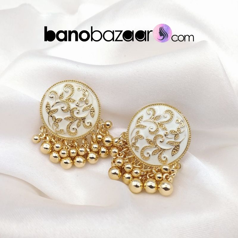 Buy Traditional Jhumka Earrings  Indian Pakistani Bridal Shaadi Online in  India  Etsy