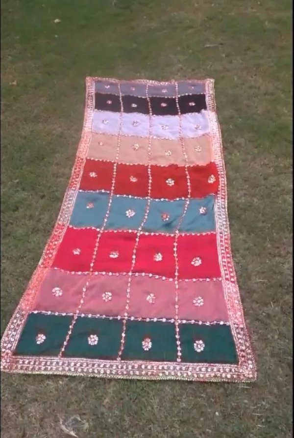 Dulhan ki Chaddar Handmade Embroidery - Image 8