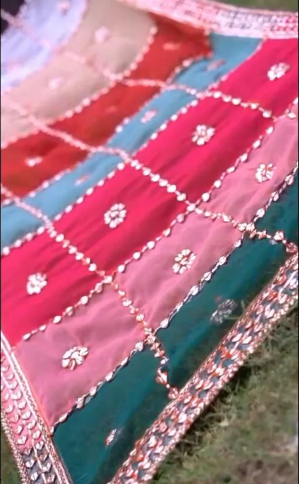 Dulhan ki Chaddar Handmade Embroidery - Image 3